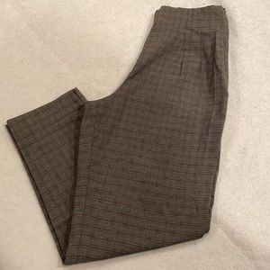 Briggs Black w/ red plaid patterned side zip dress pants -Size 10 P